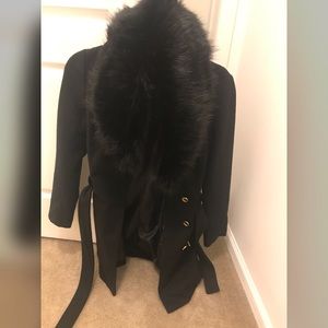Guess Jem Faux Fur Wrap Coat!